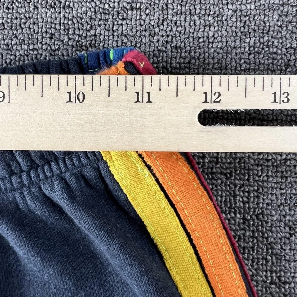Aviator Nation Sweatpants Womens Small Gray Rainbow Stripe Fleece‎ Jogger Pants